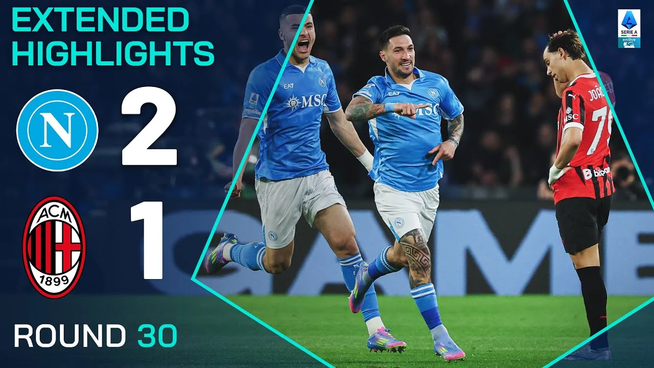 Napoli supera il Milan 2-1 grazie ai gol di Politano e Lukaku, consolidando la posizione in Serie A.