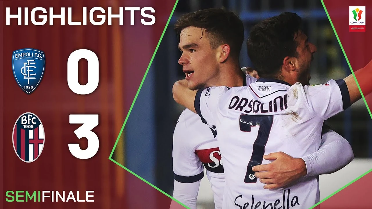 Bologna a un passo dalla finale di Coppa Italia grazie alla vittoria convincente sull’Empoli