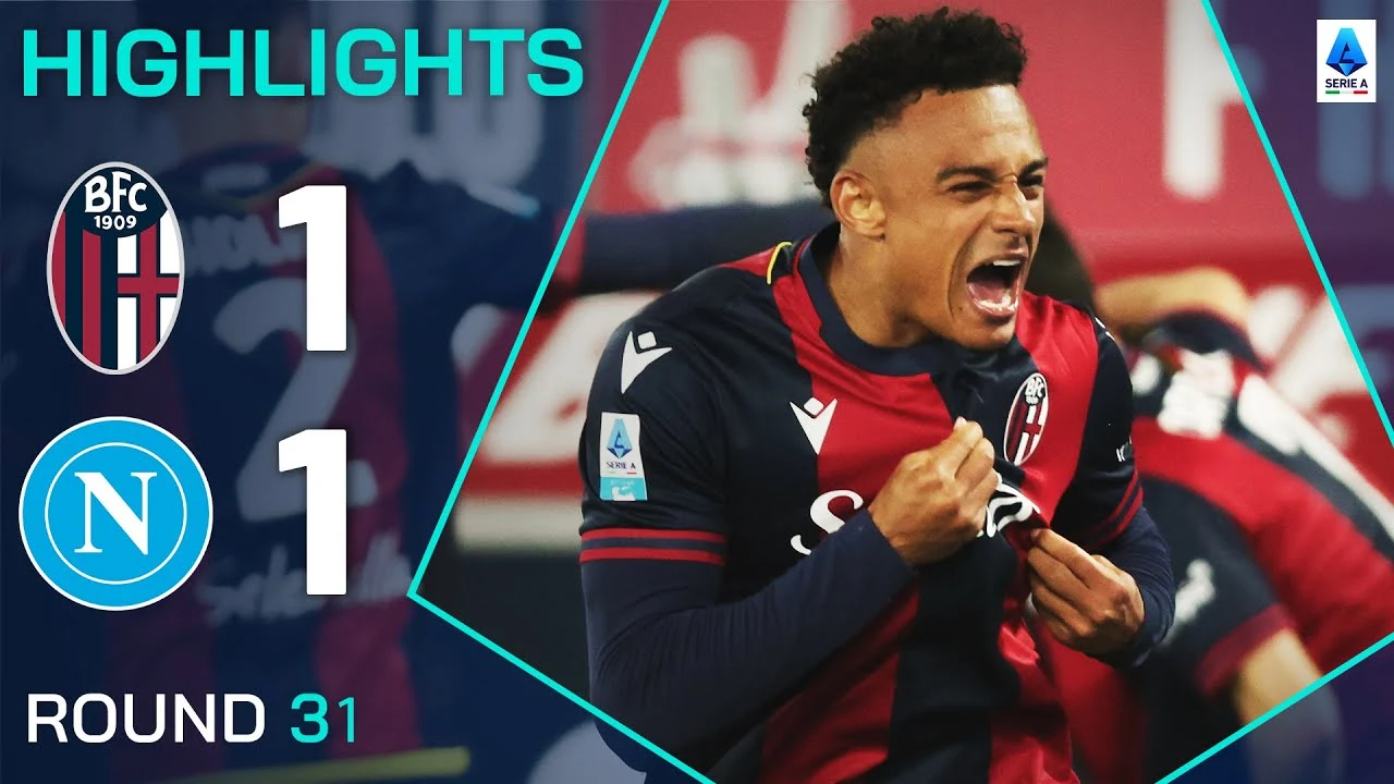Napoli vede sfumare la vittoria contro il Bologna nel finale di stagione Serie A 2024/25