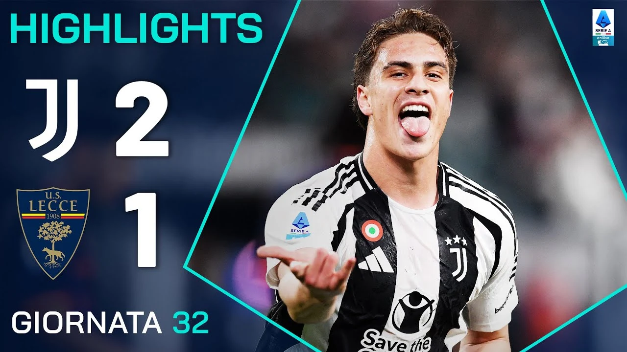 Juventus batte Lecce 2-1 e rilancia le ambizioni europee in Serie A