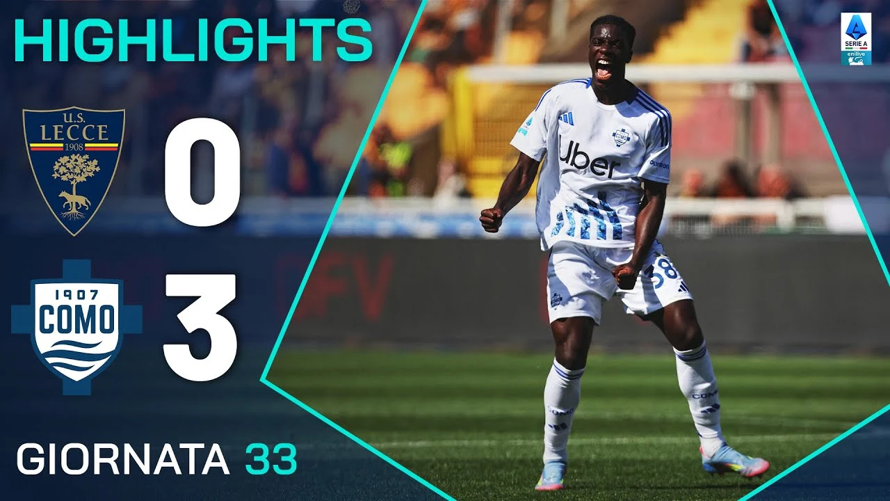 Como trionfa sul Lecce con un netto 3-0 e consolida la propria posizione in Serie A Enilive
