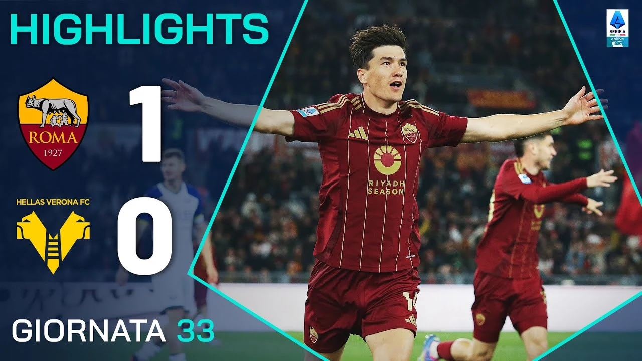 La Roma trionfa sul Verona e continua la corsa verso l’Europa grazie al gol di Shomurodov