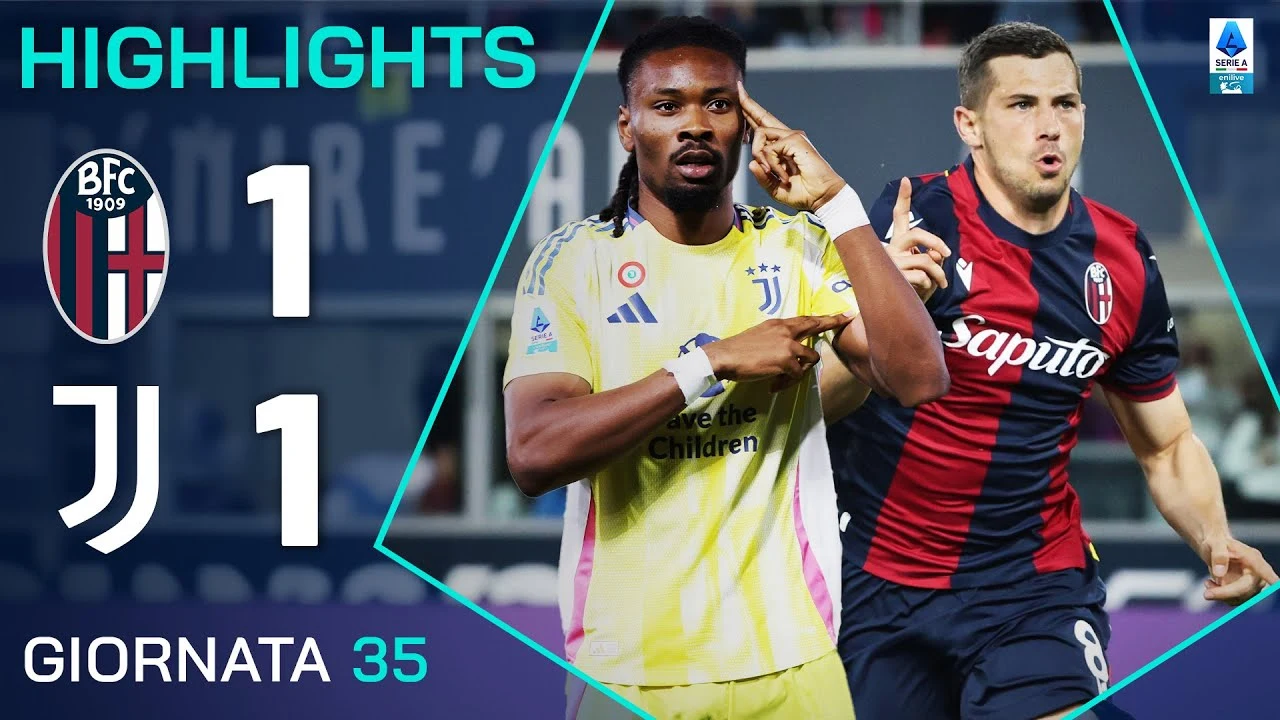 Pareggio emozionante tra Bologna e Juventus tiene aperta la corsa alla Champions League